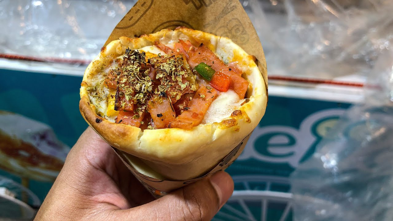 HAWAIIAN PIZZA CONE MAKER - STREET FOOD THAILAND | PIZZA CONE