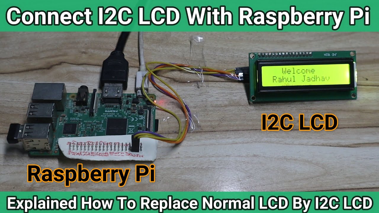 Connect I2C display with Raspberry pi