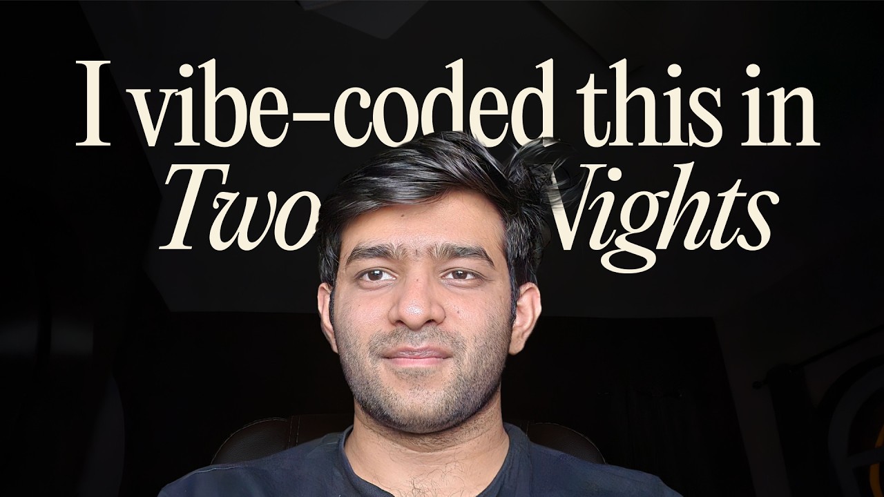I vibe-coded this in 2 nights.