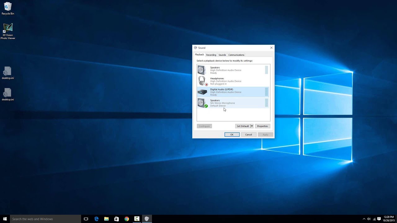 Как изменить вывод звука в Windows 10 (HDMI, наушники, оптический выход)