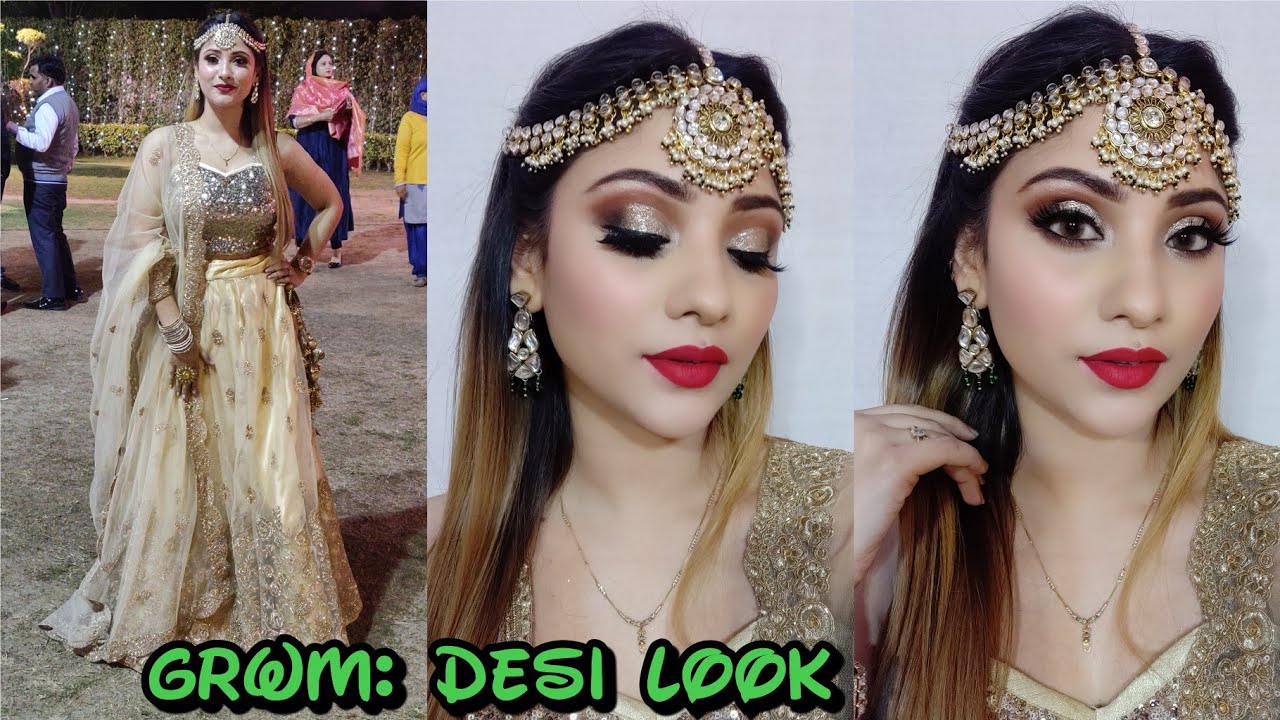 Desi look || wedding makeup look || shystyles