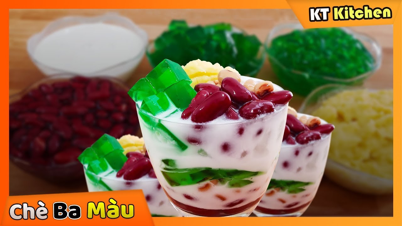 CHÈ BA MÀU - Cách Làm Chè Ba Màu Cấp Tốc Ngon Tuyệt Cho Ngày Hè || THREE COLOR DESSERT | ENGLISH CAP