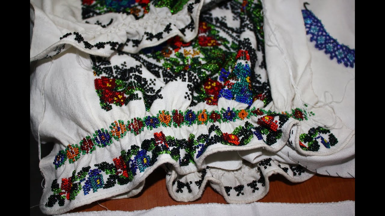 How is the Romanian Traditional Beaded Blouse made