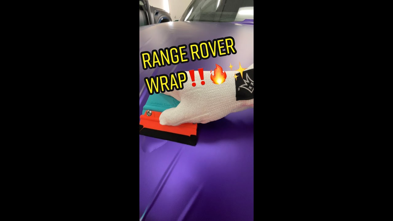 Coolest PURPLE WRAP on a RANGE ROVER ‼️ | Customer Drove 3 Hours 🔥 #carwrapping #carwrap