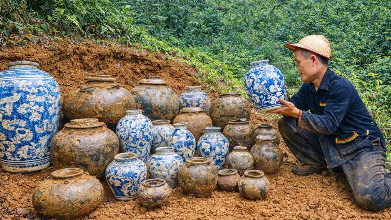 Hidden Ancient Treasure Found Underground by Dwarf Family | Peaceful Rural Living