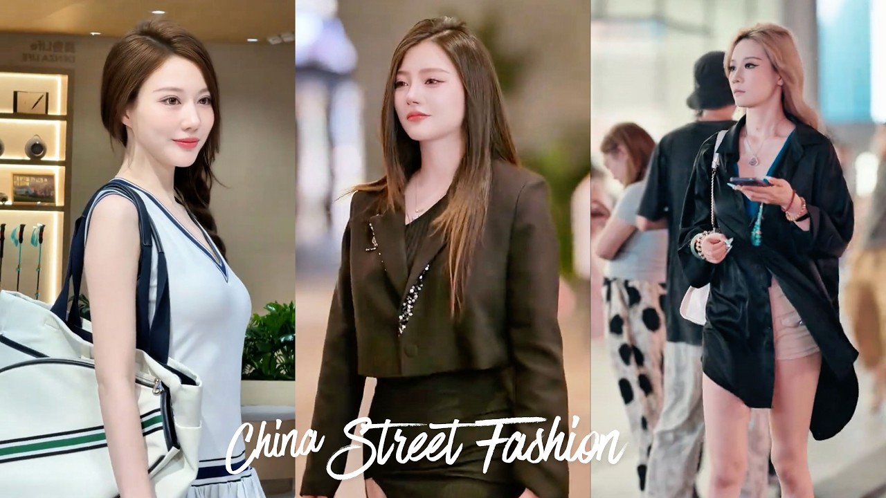 Viral China Street Fashion Outfits ,Street Style Shanghai & Beijing
