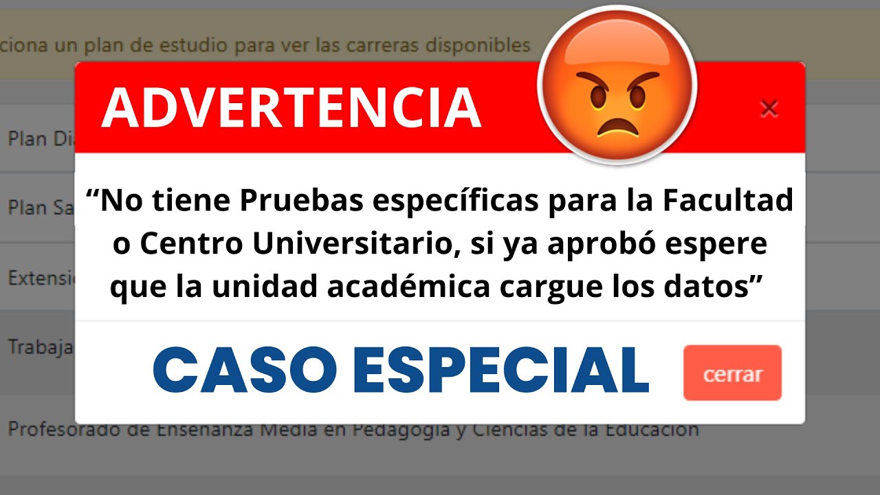 ⚠️ADVERTENCIA 😱No APARECEN Resultados de las PRUEBAS ESPECIFICAS en el Proceso de #PREINSCRIPCIÓN