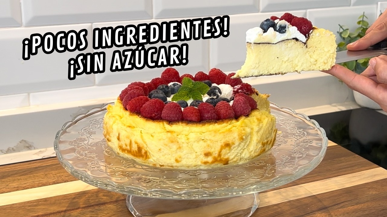 Sin azúcar y pocos ingredientes - Así preparo la tarta de queso vasca, DELICIOSA 