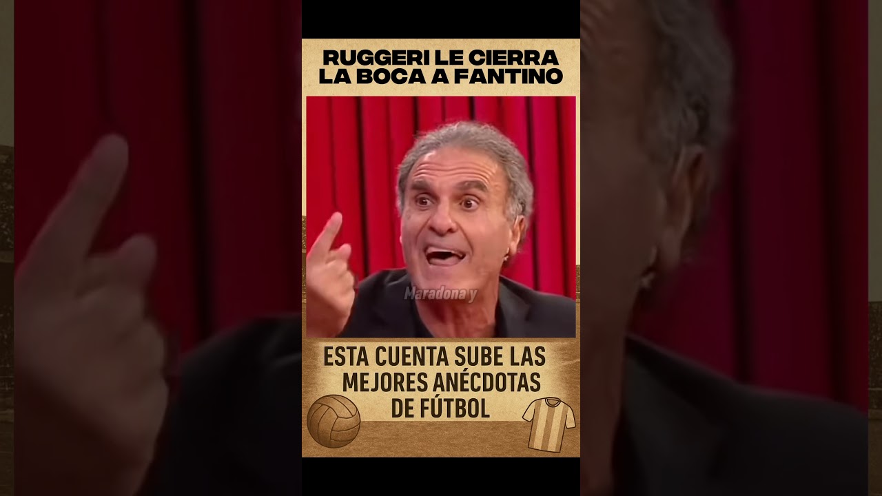 Ruggeri le cierra la boca a Fantino y destroza a Riquelme 😱 #ruggeri #riquelme #boca