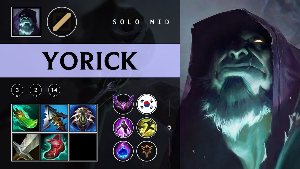Yorick Mid vs Mel - KR Master Patch 25.24
