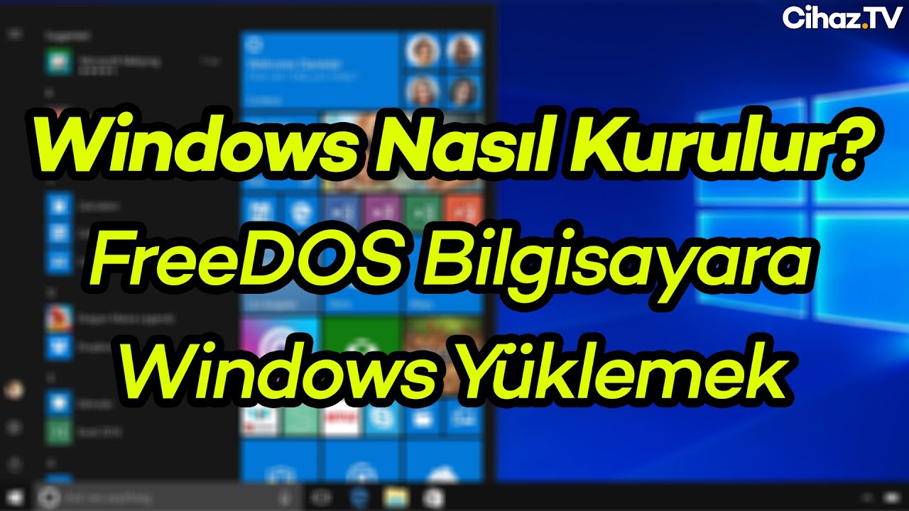 Windows Nasıl Kurulur? Freedos Sisteme Windows 10 Kurma (Game Garaj Pollux 3TN Windows 10 Kurulumu)