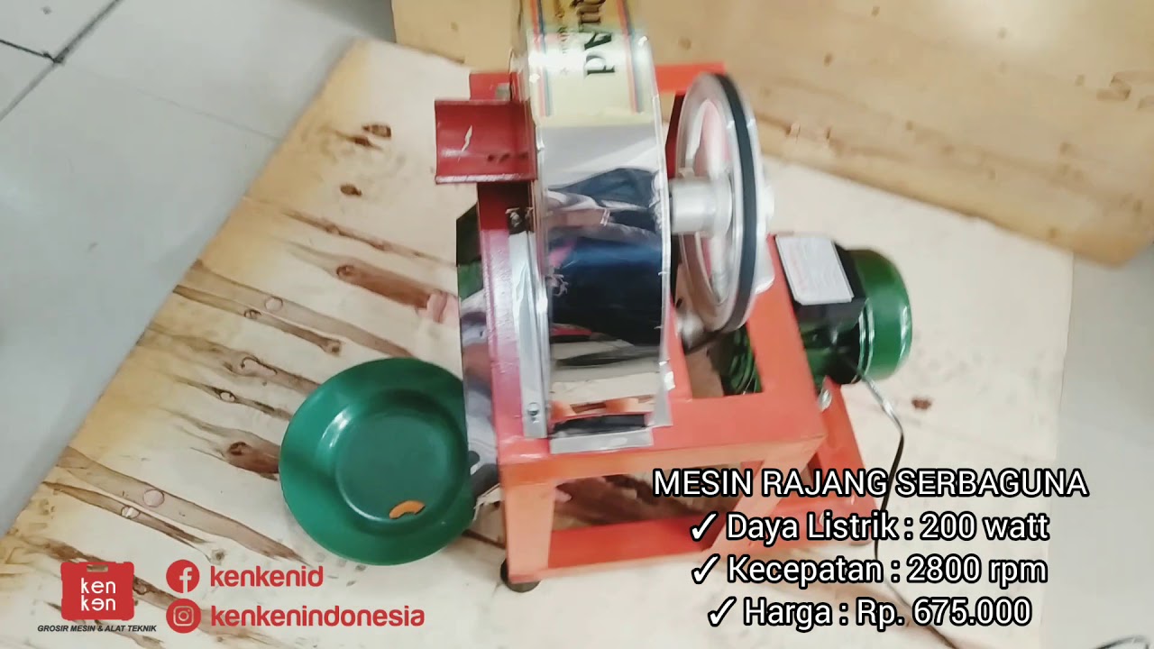 HASIL DARI MESIN RAJANG SERBAGUNA DAN CARA MENGGUNAKANNYA
