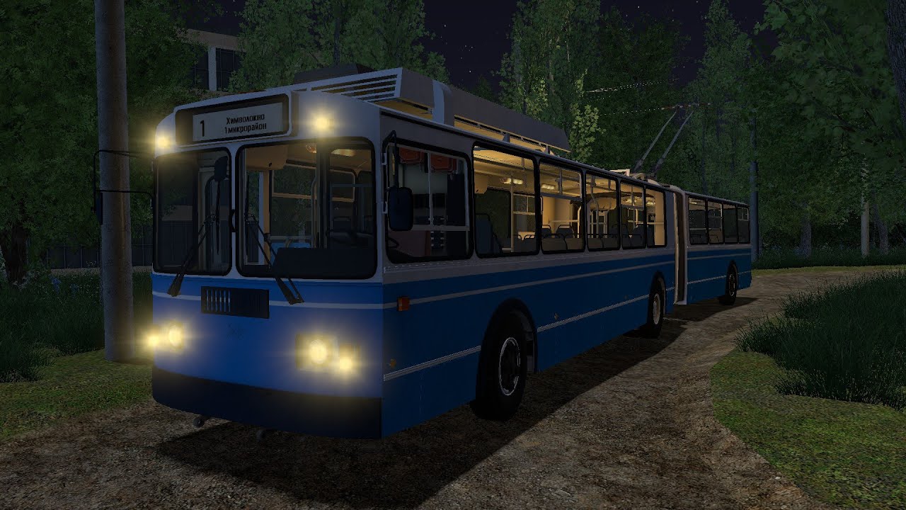 Поездка на Троллейбусе ЗИУ 683ВМ1 На Карте Балаково в Garrys mod на сервере Trolleybus FS! | GM