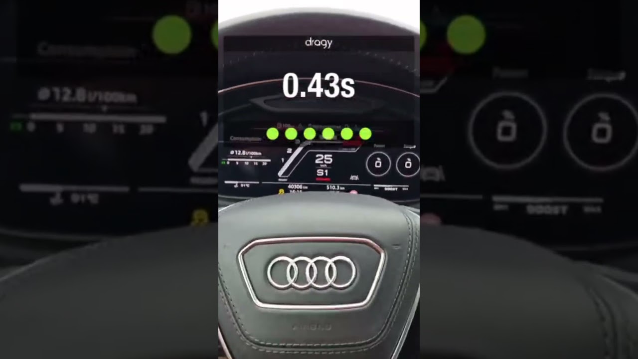 Audi A7 3.0 TFSI (stage 1) 0-100 ~420hp
