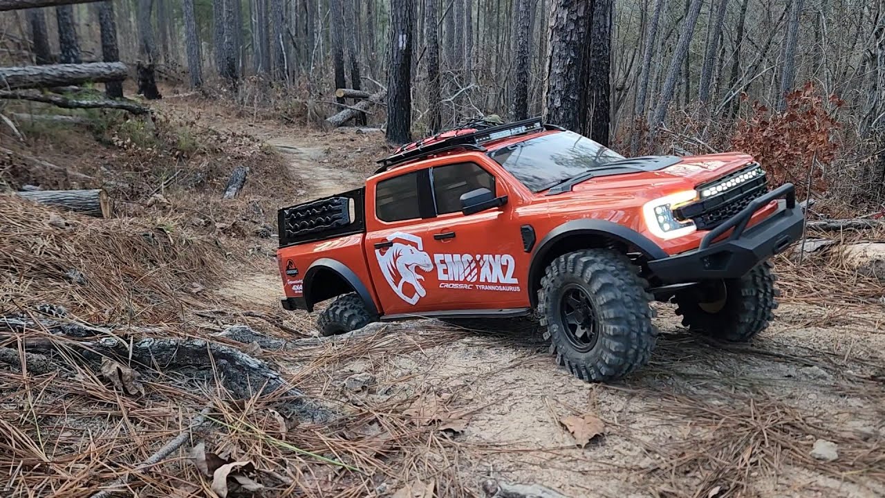 CROSS RC EMO XX2 trail run looking for lost hikers. On board footage and realistic action!