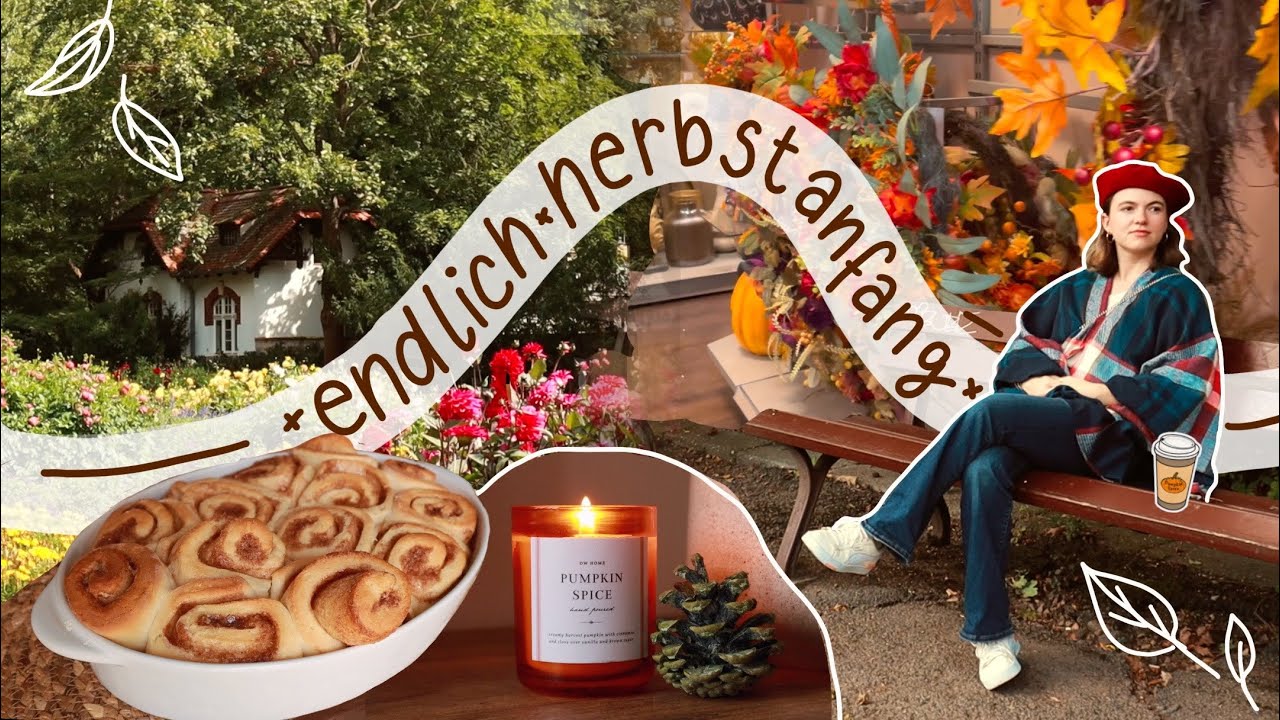 Endlich Herbstanfang 🍂☕️ 🍁 Zimtrollen backen, B&uuml;cher + Herbstdeko