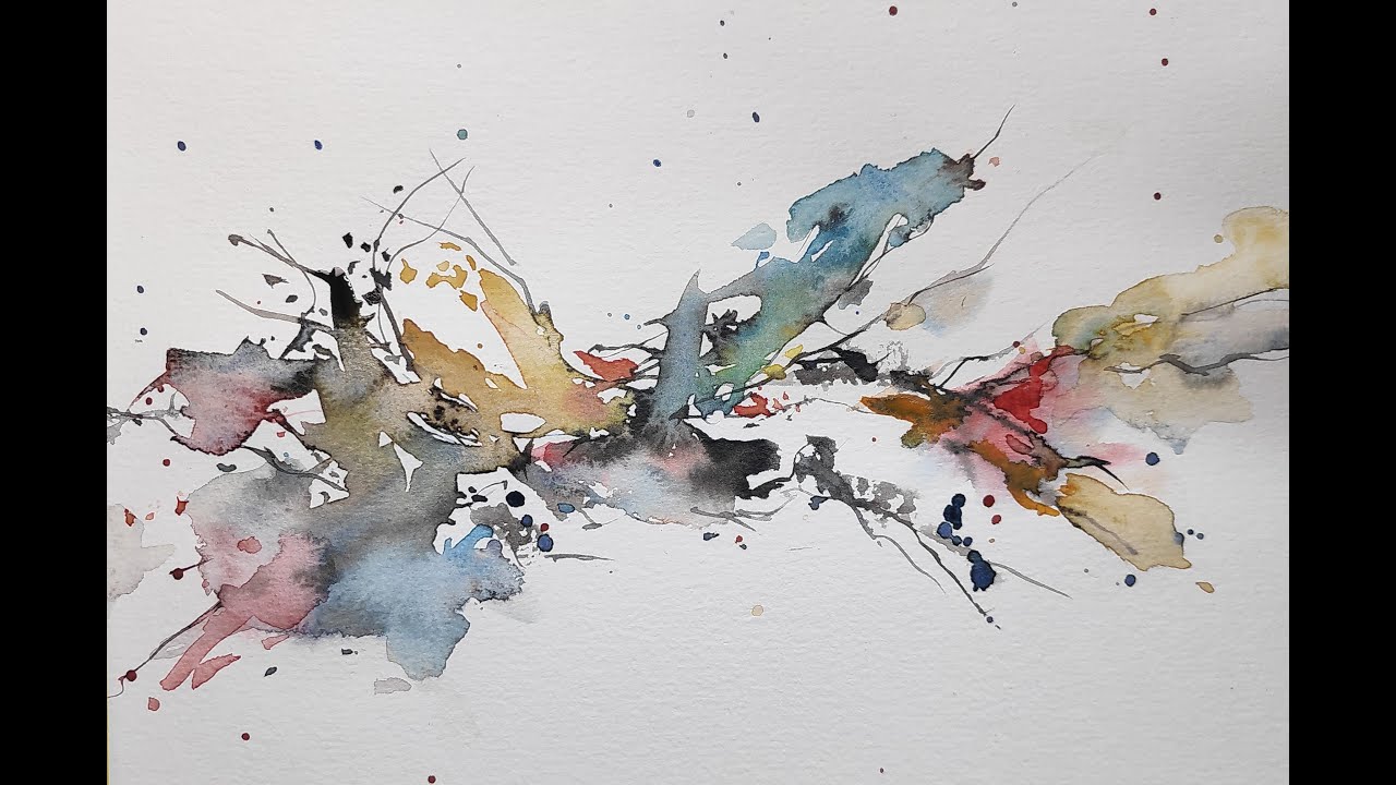 Express yourself and create an abstract WATERCOLOR painting!