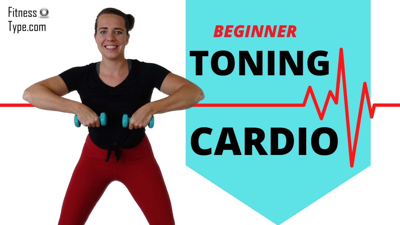 30 Minute Cardio Toning and Fat Burning Workout with Weights – Low Impact Exercises - at Home