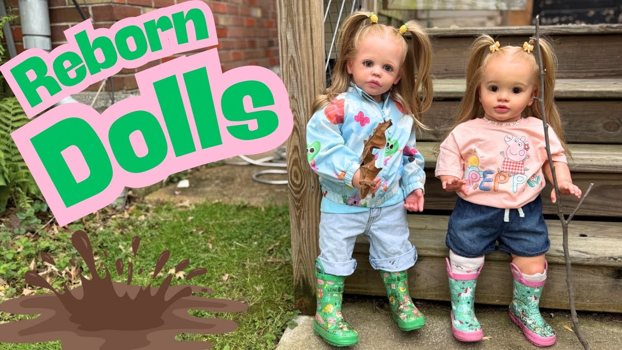 Rain Boots, Mud Puddles and Sisterly Love 💕 The Joys of Reborn Doll Motherhood 🌸