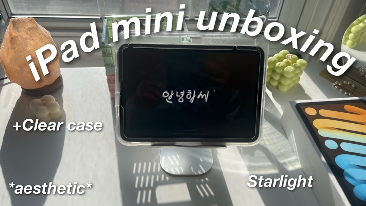apple ipad mini 6 unboxing **aesthetically pleasing