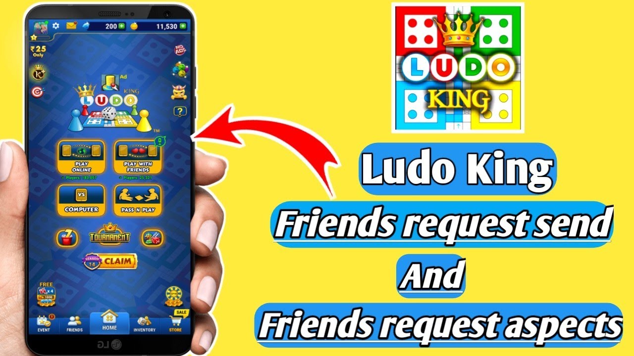 How to do friends request send and aspects in Ludo king | LUDO KING
