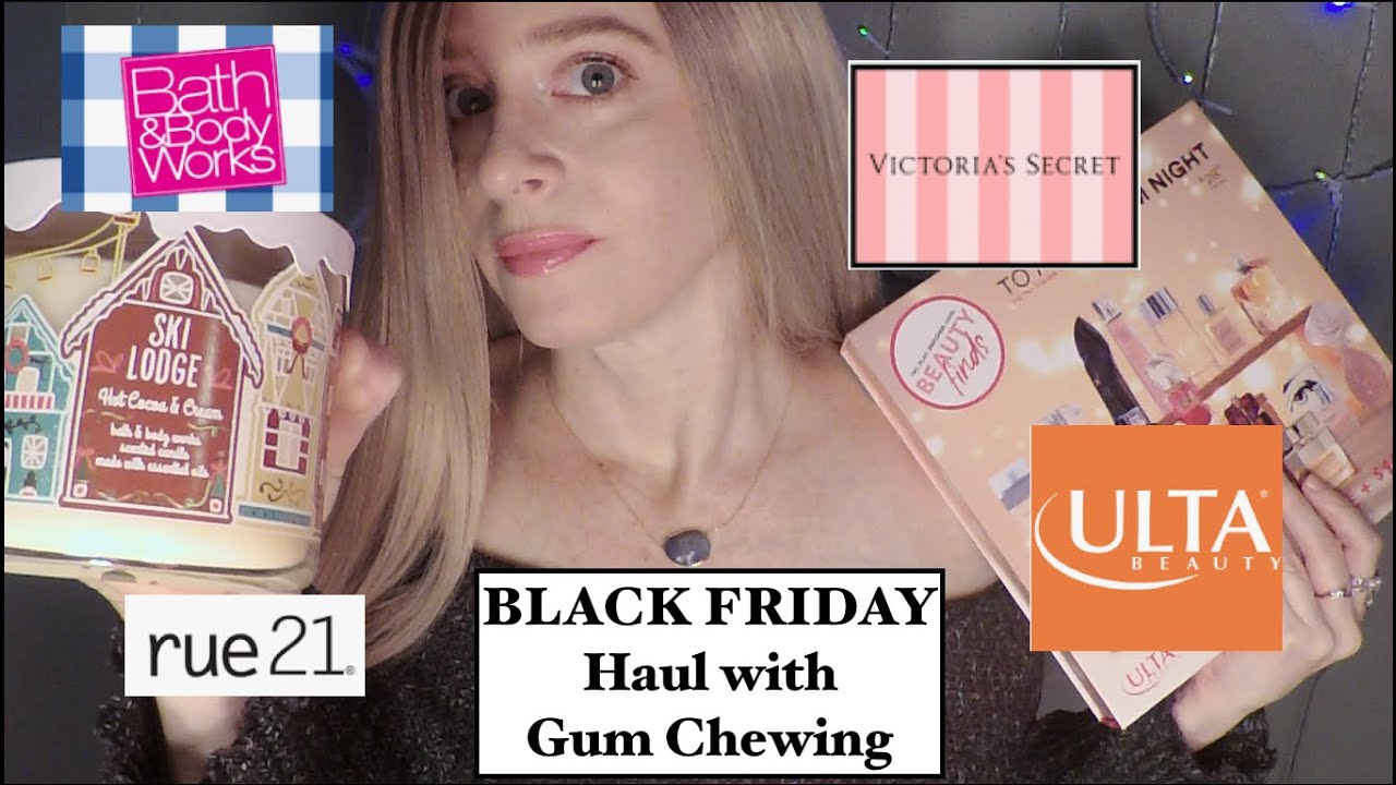 [ASMR] Gum Chewing | BLACK FRIDAY HAUL