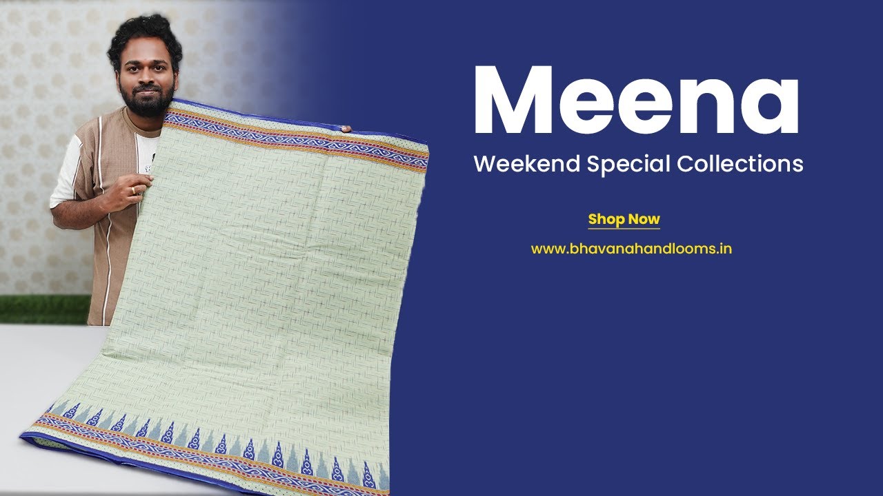 Weekend Special Meena Cotton Sarees | Free Shipping | Mana Handloom Sarees