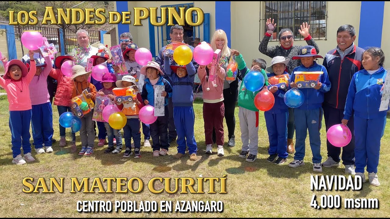 Niños campesinos de alturas de los Andes, bajo 0ºC a 4,000 msnm recibieron la alegria navideña