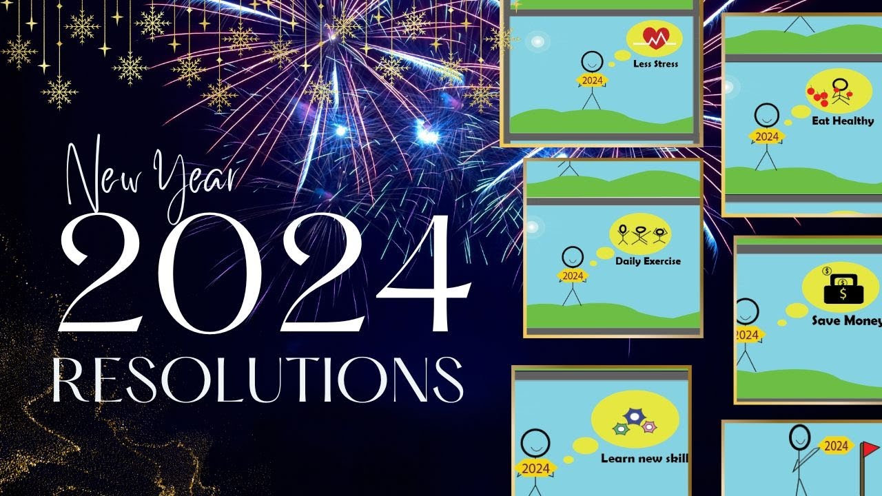 New Year Resolution 2024 ideas  | Adobe illustrator tutorial