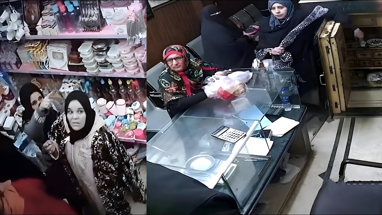 نساء خطيرات لم يعلمن أن في المحل كاميرات مراقبة؟؟ فندمن على ما فعلن