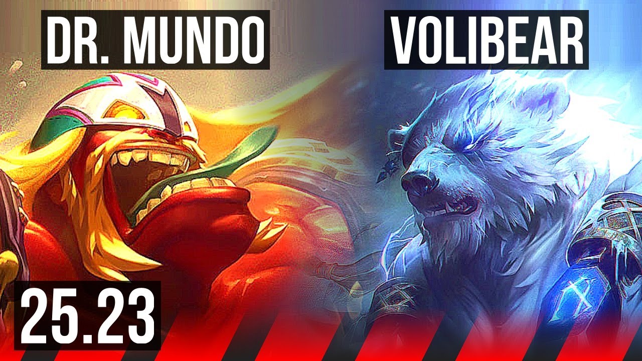 DR. MUNDO vs VOLIBEAR (TOP) | 14/2/10, Godlike, 46k DMG | EUNE Master | 25.23