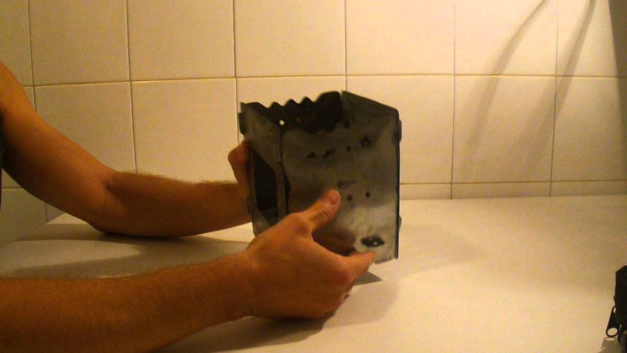 Hornillo Casero para supervivencia, monta&ntilde;ismo, senderismo o bushcraft. Survival Stove.JD KNIVES