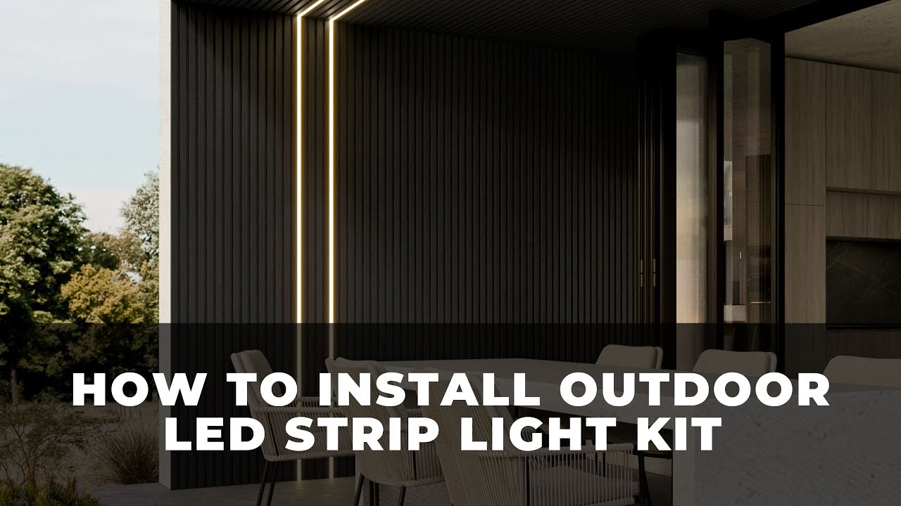 How to Install Outdoor LED Strip Light Kit | Waterproof 3000K Exterior Lighting