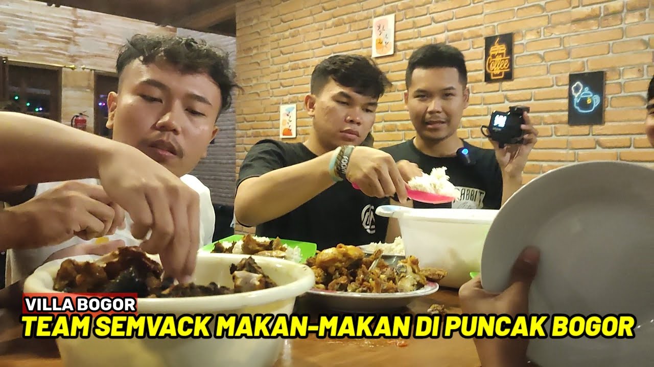 AKANG MV MAKANNYA BANYAK‼️TEAM SEMVACK BAKAR-BAKAR DI VILLA BOGOR - MOTOVLOG #102