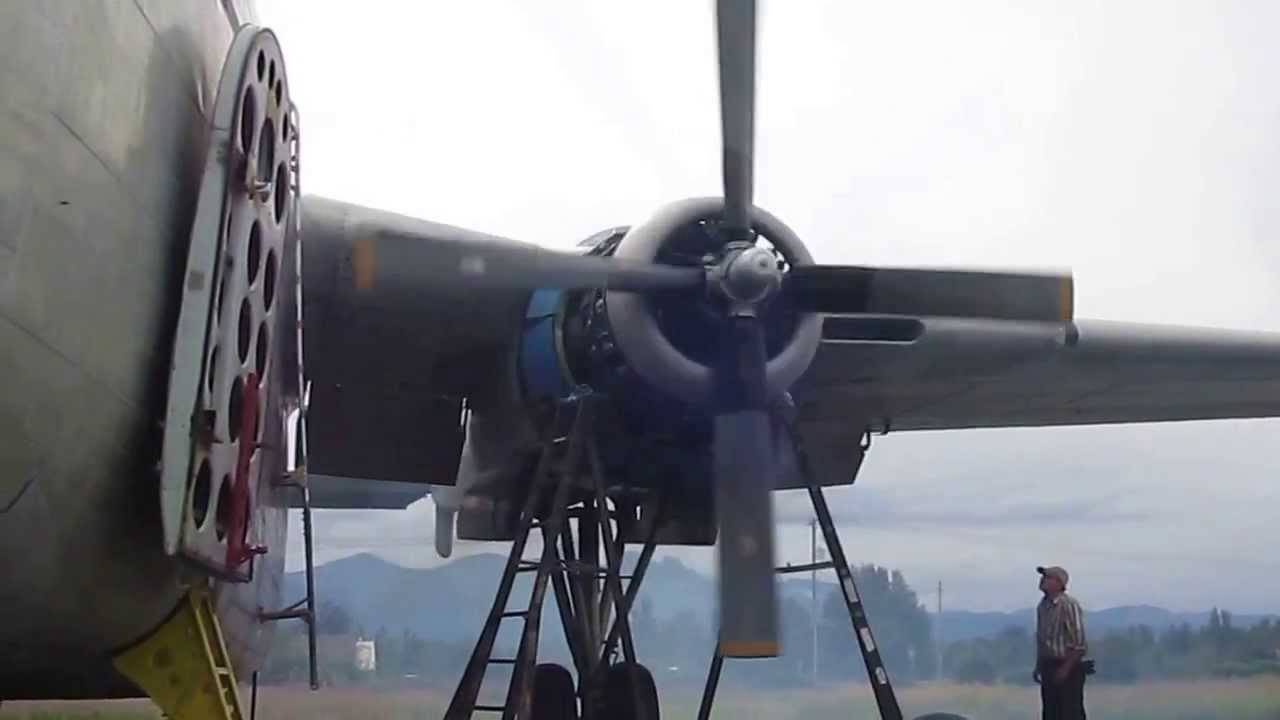 C 119 engine test run.
