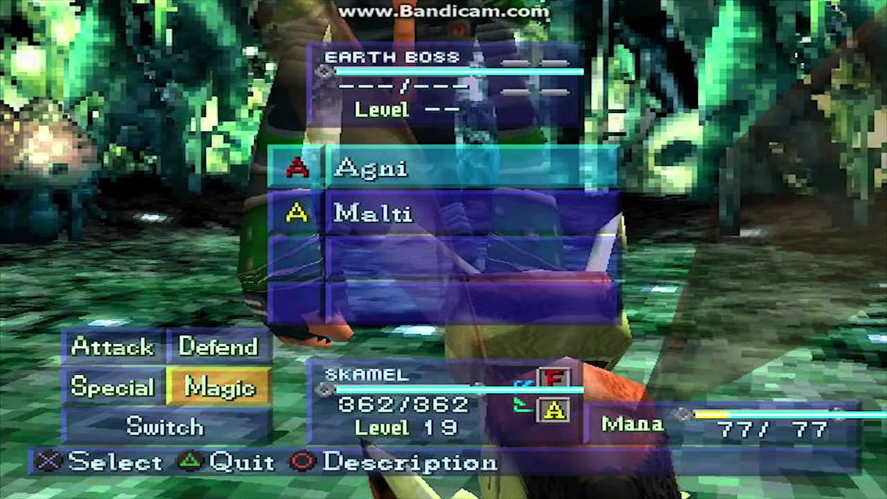 [Jade Cocoon] Boss Fight Part 5: Delfanel and Earth Boss