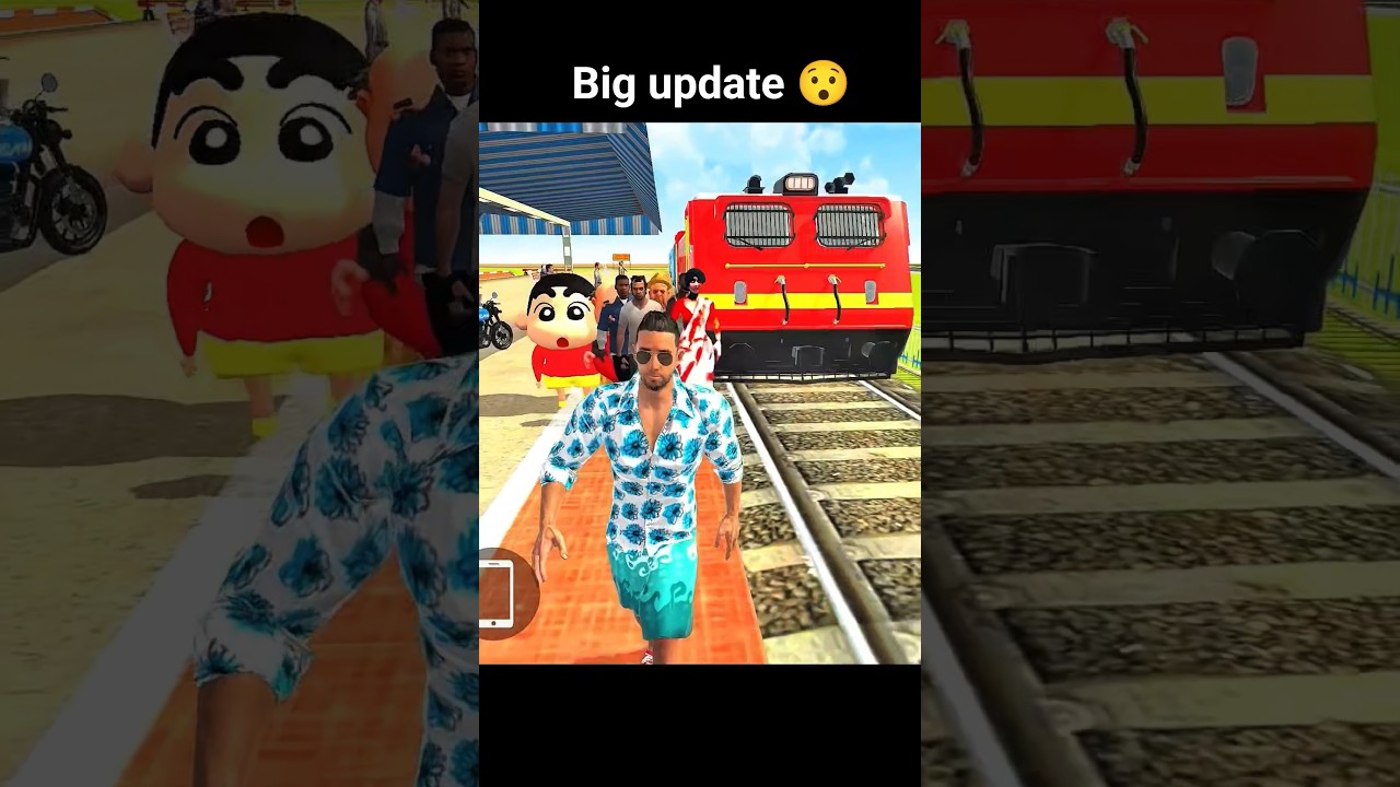 new train or railway station 😯 indian theft auto #newupdate #shorts #railwaystation #indiantheftauto