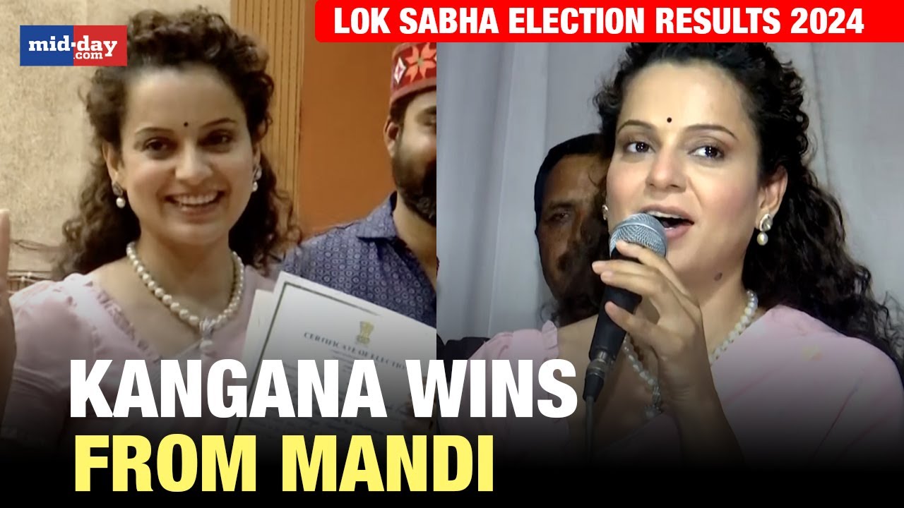 Lok Sabha Election Results 2024: Kangana Wins Election From Mandi, Thanks PM Modi's Credibility