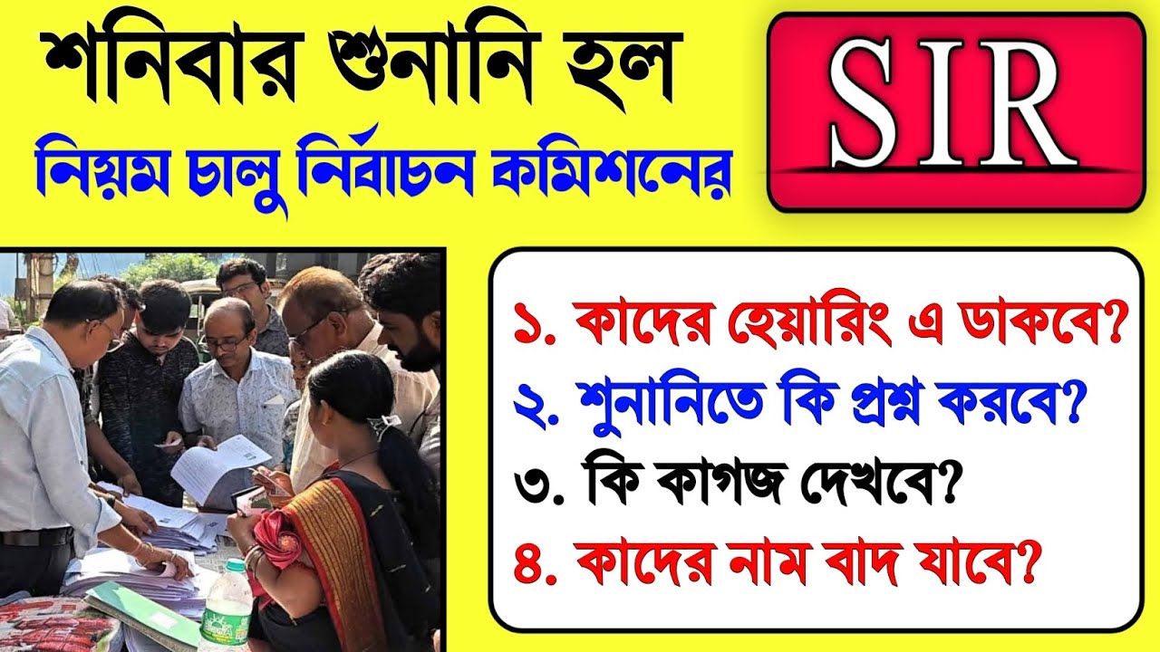 SIR Hearing Document Requirements Explained
