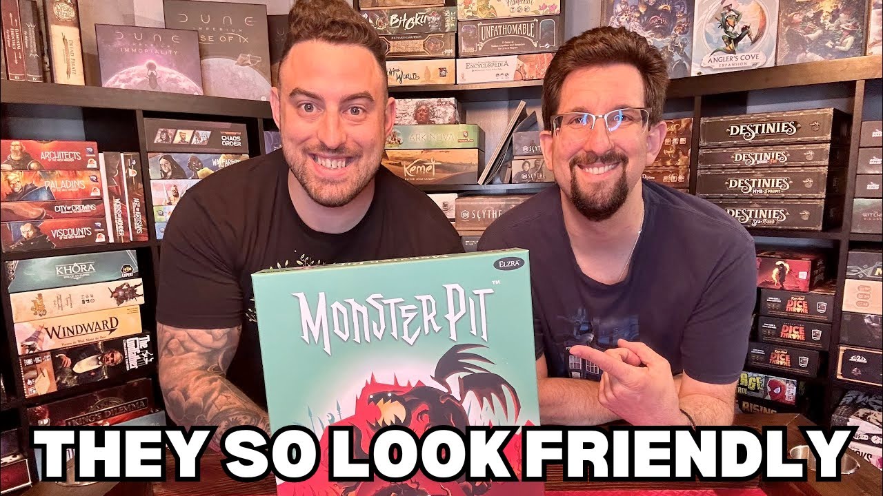 Monster Pit Board Game Review - First Impression - Kickstarter - Elzra Games