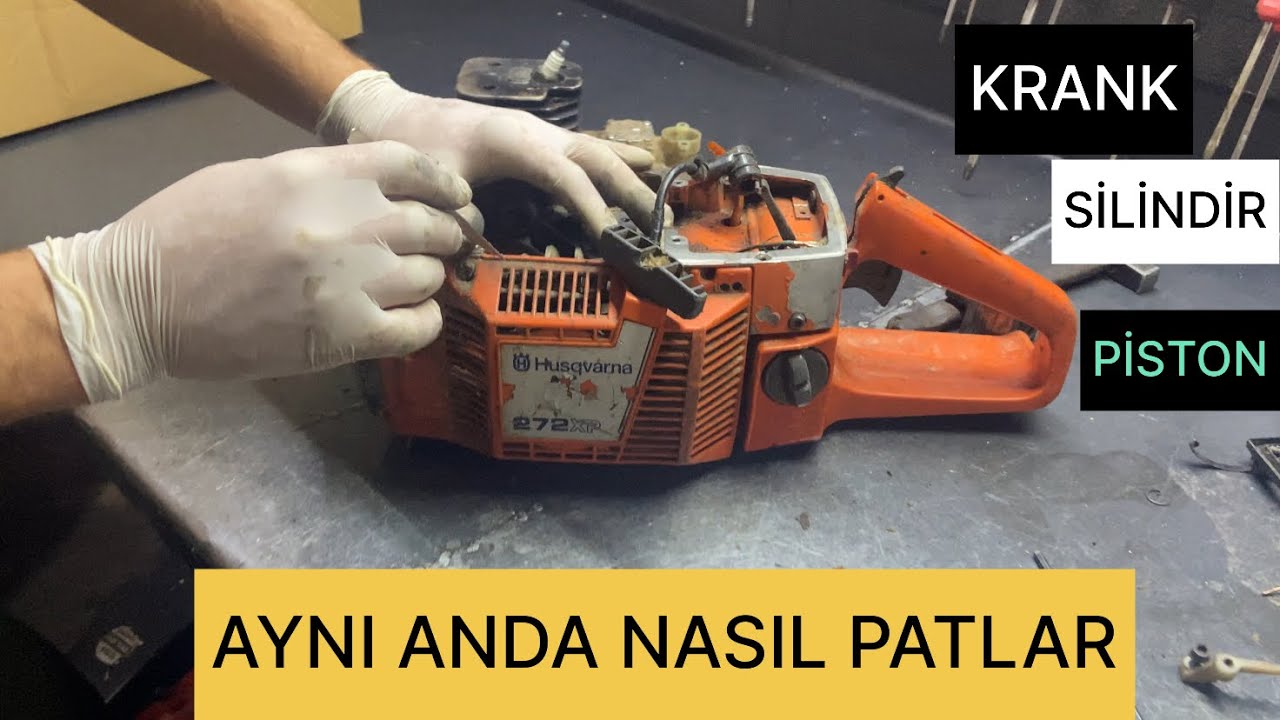 HUSQVARNA 272 XP  MOTOR NASIL KIRILIR (HUSQVARNA 272 XP ENGINE HOW TO BREAK)#husqvarna #stihl
