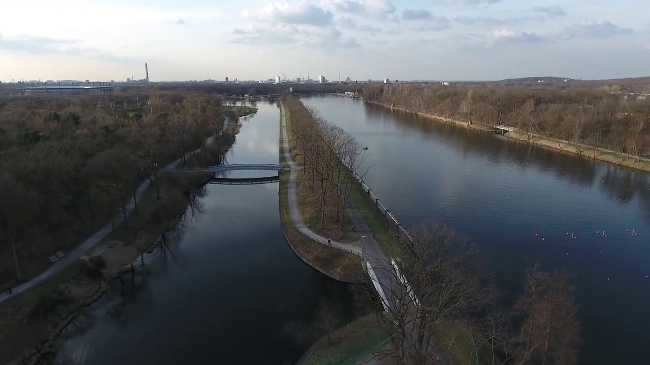 Duisburger Regattabahn im Sportpark Duisburg-Wedau [4K] [UHD] [DJI Phantom 4]