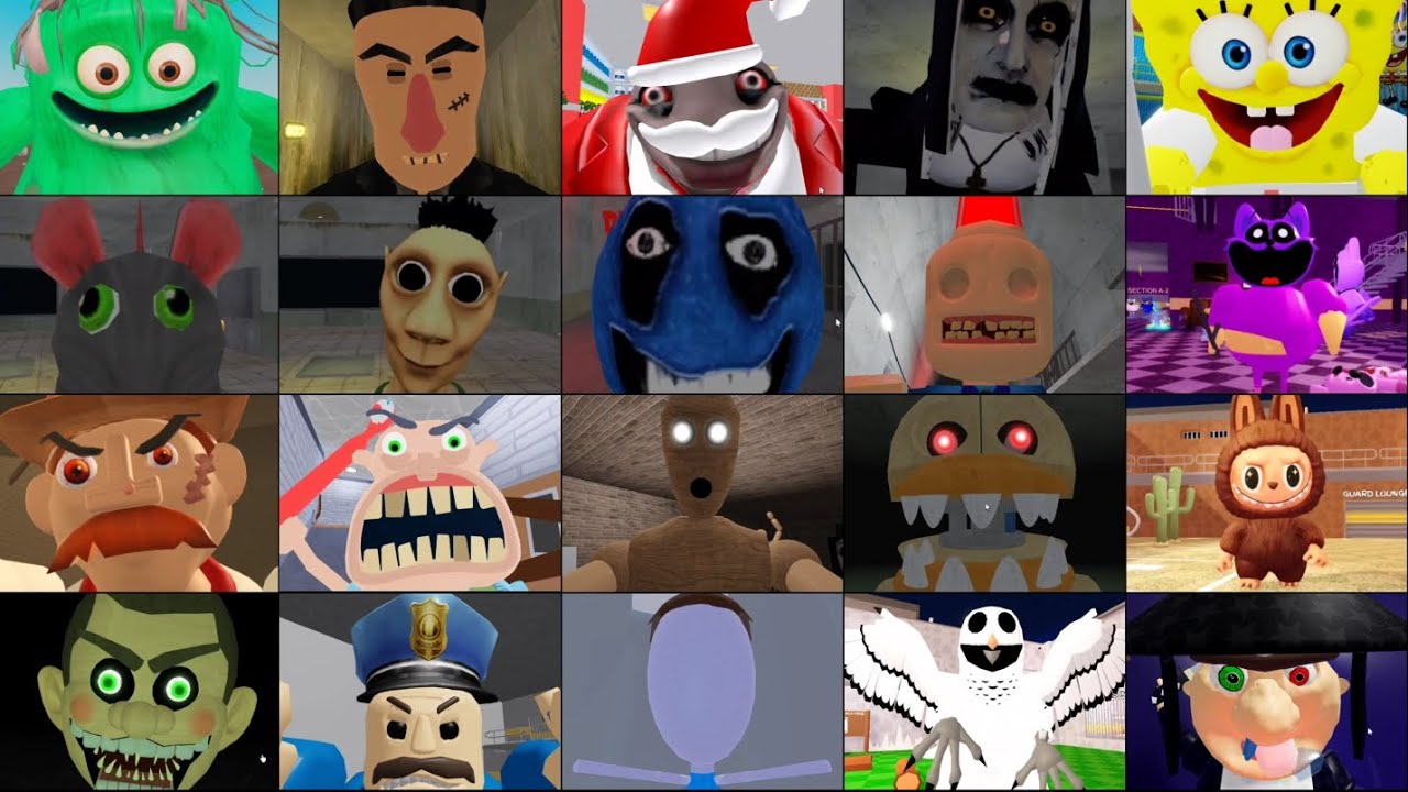 MR FUNNY'S TOYSHOP, TRASH MONSTER,PSYCHO'S OLD FACTORY,ALIEN,YUMMY'S SUPERMARKET ROBLOX JUMPSCARE'S 