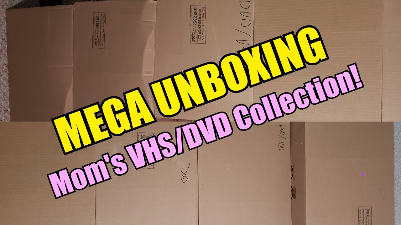 🎃 MEGA UNBOXING - Mom's VHS/DVD Collection! 🎃