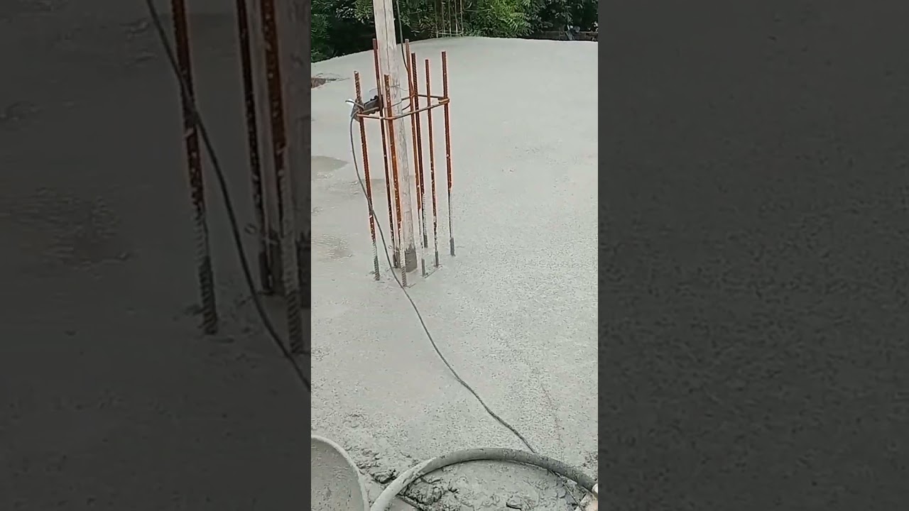 Concrete Setting time in slab Construction work #slab #houseconstruction