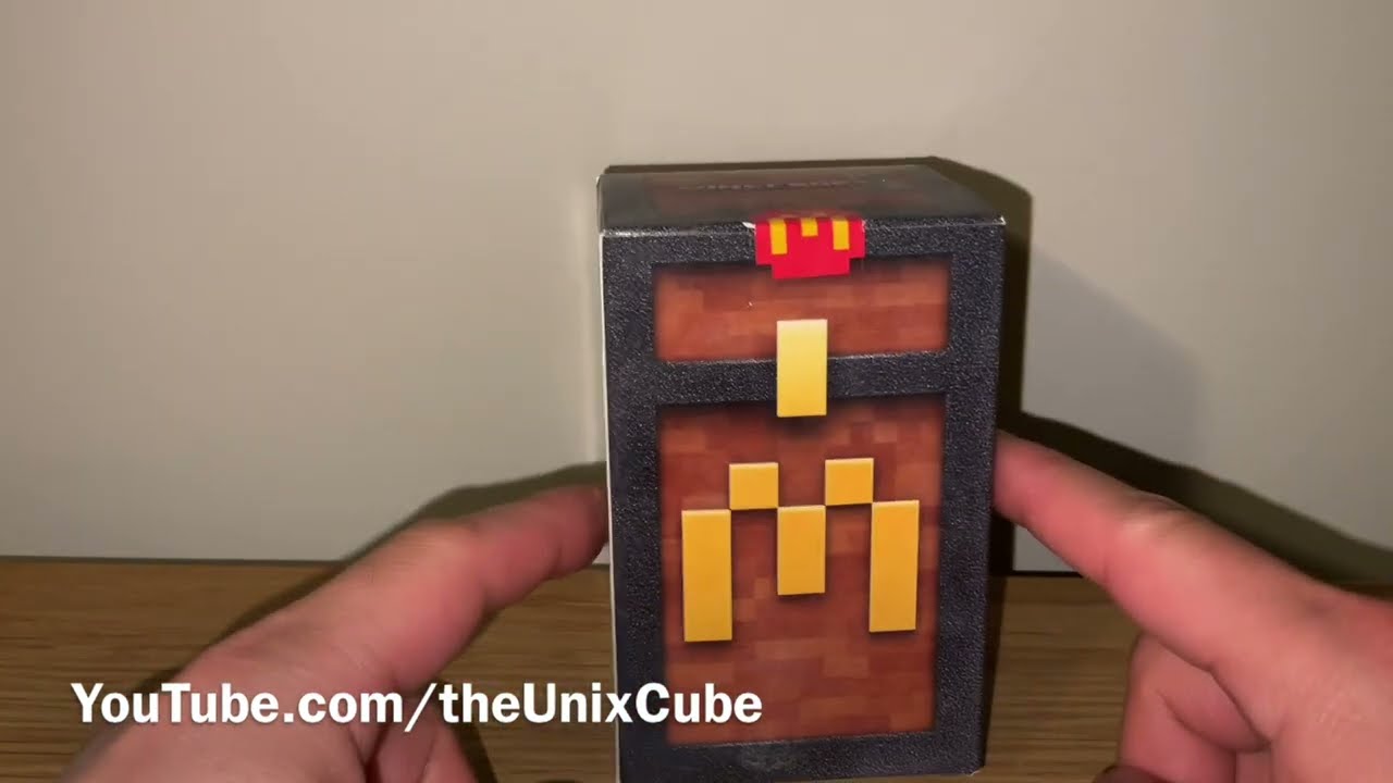McDonald's Minecraft Unboxing BlindBox Gift Happy Meal Big Mac Movie ASMR