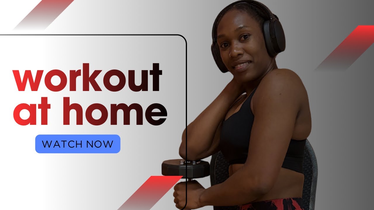 Upper Body + Core Workout With Chair and Dumbbells | Home Strength Training for Toned Arms & Abs