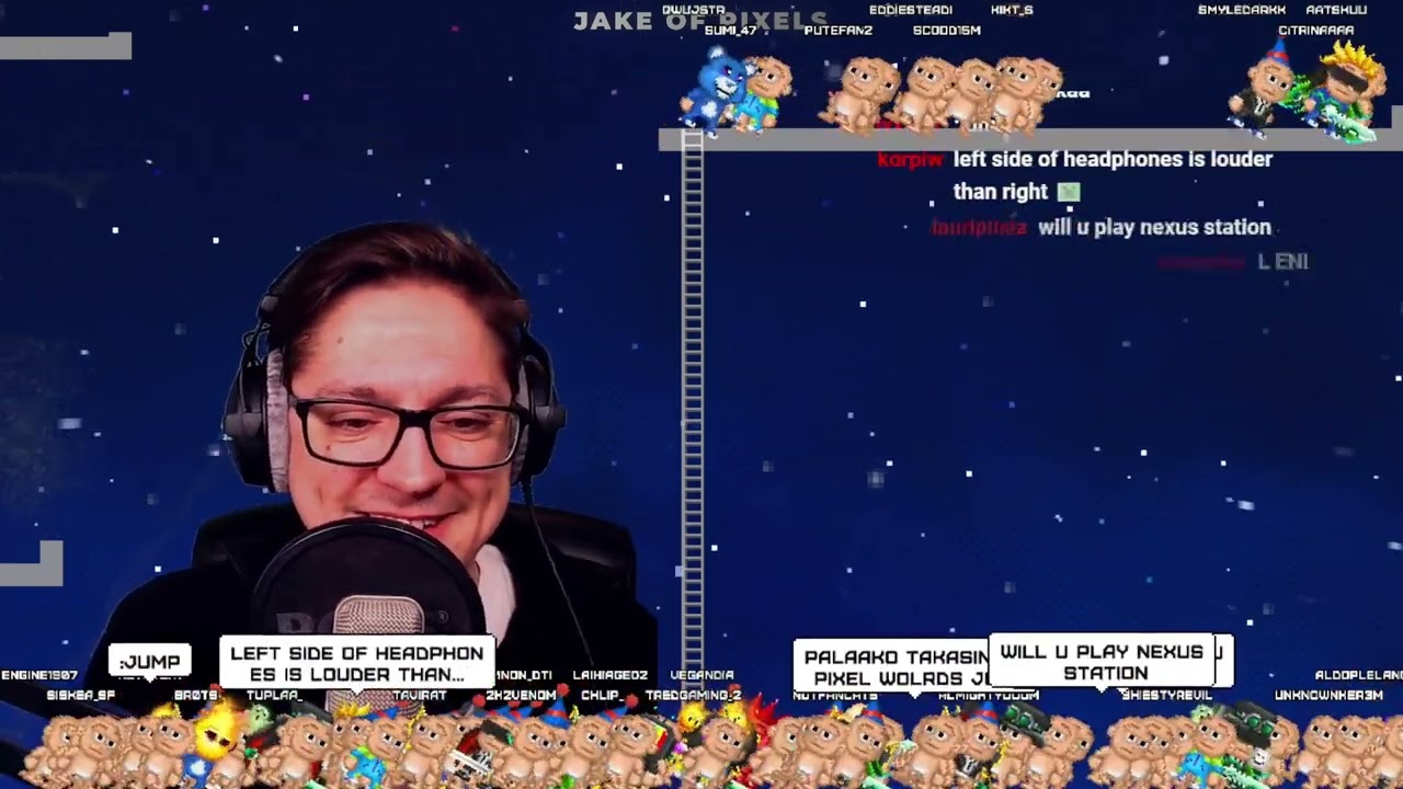 One more last time. It's Pixel Worlds time. (Jake's Last Live Stream!)