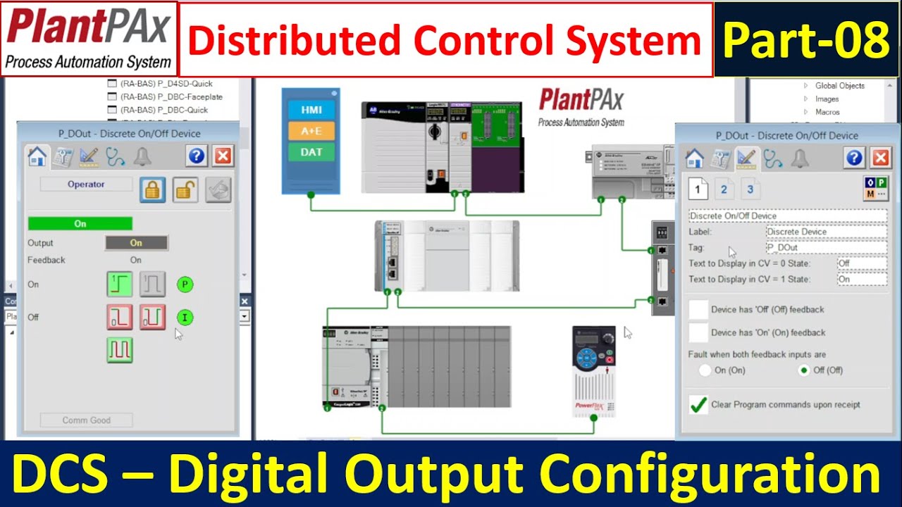 Digital Output Mapping and Configuration using PlantPAx Library Faceplate | DCS Training | Hindi