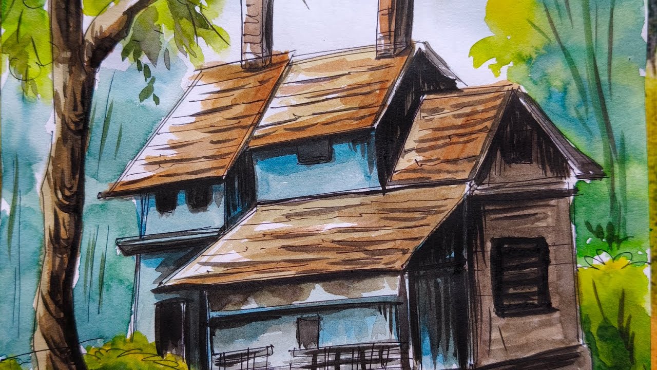 Easy watercolor painting step by step #watercolor #watercolorpainting 